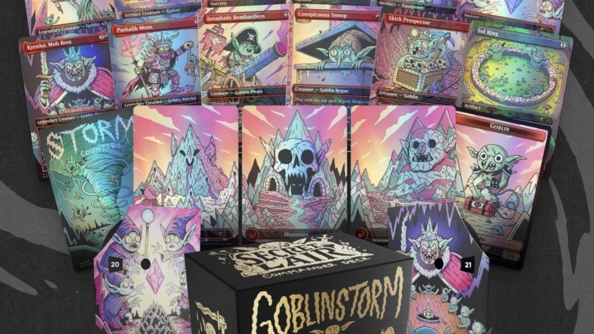 Magic; The Gathering Reveals Secret Lair Commander Deck: Goblin Storm