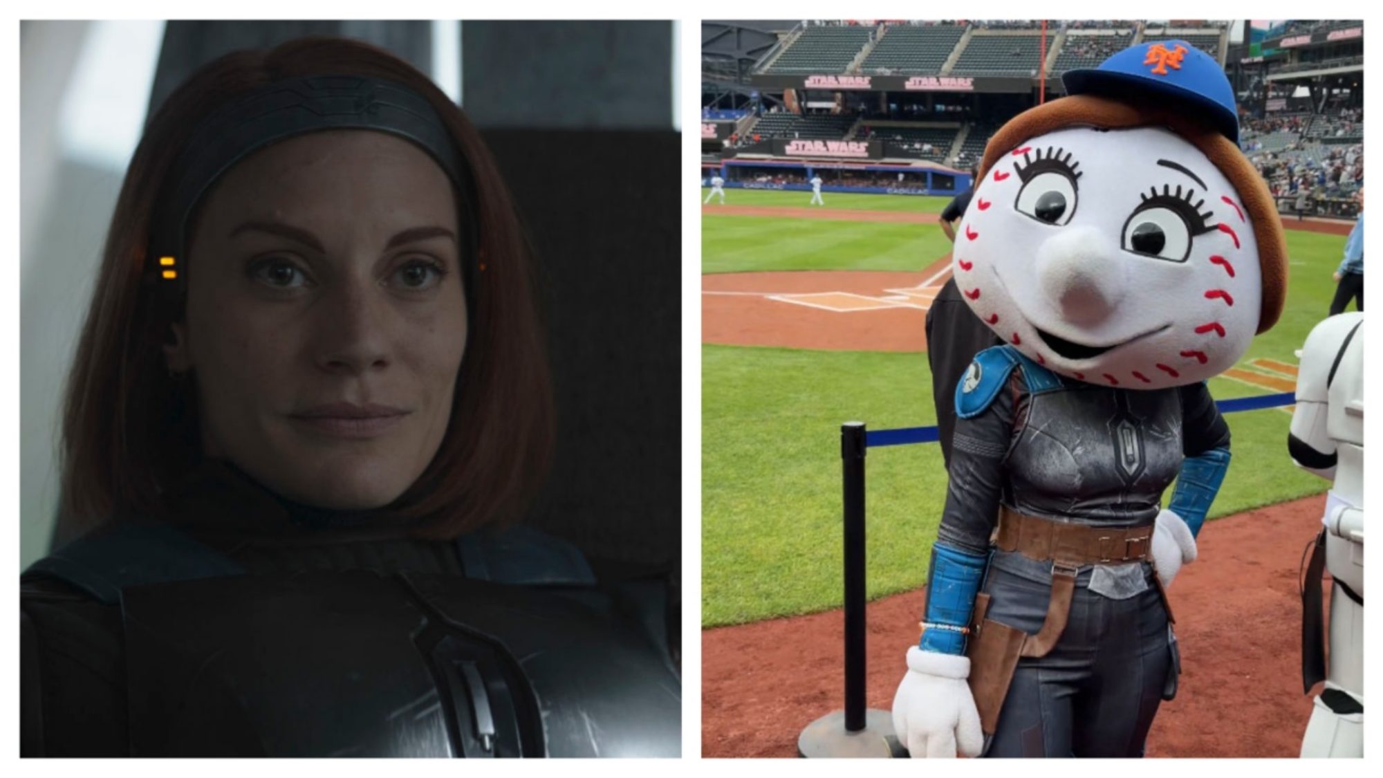 The Mandalorian: Katee Sackhoff Reacts to New York Mets Star Wars Day